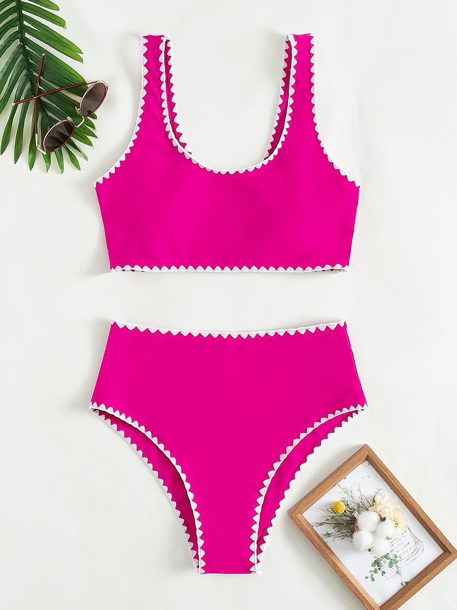 Maggie High Waist Two Piece Swimwear