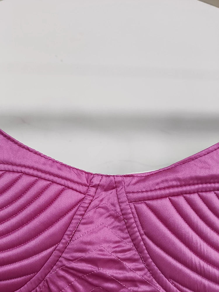 Lavish in Pink Two Piece Crop tank and Skirt Sexy Set