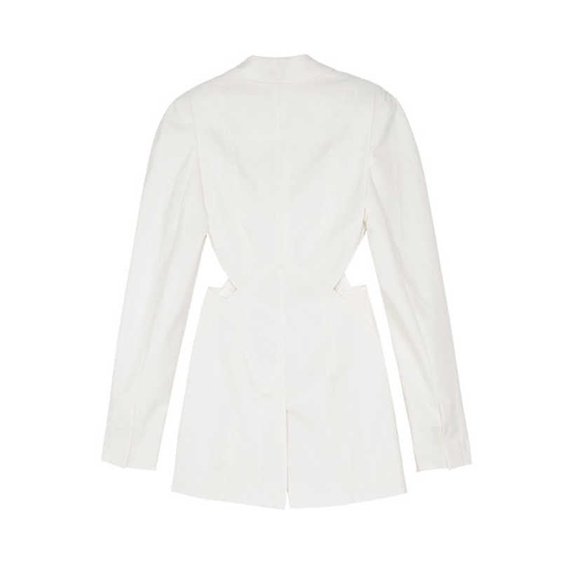 Victoire White Casual Blazer