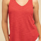 V Neck Sleeveless Cami Top