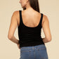 Double Layer Round Neck Tank Top