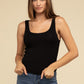 Double Layer Round Neck Tank Top