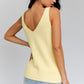 Front and Back Deep V-Neck Tank Top