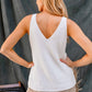 Front and Back Deep V-Neck Tank Top