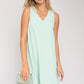 Sleeveless V-Neck Dress