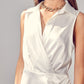 Collar Wrap Dress