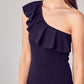 One Shoulder Ruffle Dress