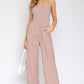 Sleeveless Scoop Neck Wide Leg Jumpsuit