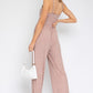 Sleeveless Scoop Neck Wide Leg Jumpsuit