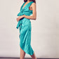 Front Slit Wrap Dress