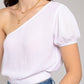 S/S One Shoulder Top