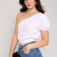 S/S One Shoulder Top