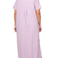 Plus Brushed DTY Short Sleeve Maxi Dress