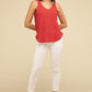 V Neck Sleeveless Cami Top