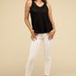 V Neck Sleeveless Cami Top