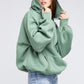 Stitch Detailed Elastic Hem Hoodie