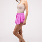 Ruffle Hem Tennis Skirt with Hidden Inner Pockets