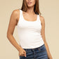 Double Layer Round Neck Tank Top