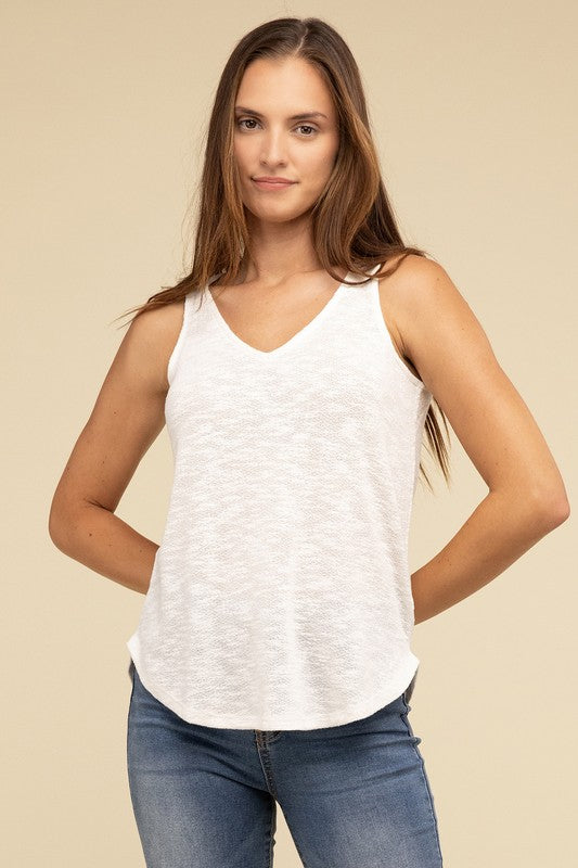 V Neck Sleeveless Cami Top