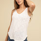 V Neck Sleeveless Cami Top