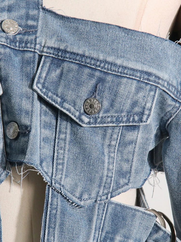 Peek-A-Boo Denim Jacket