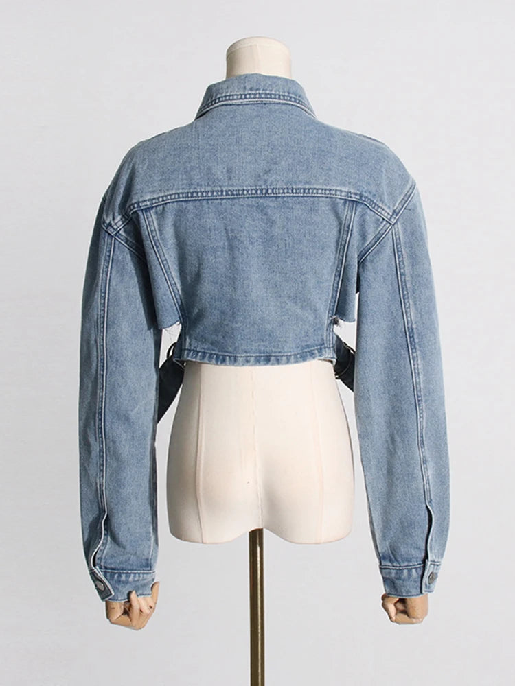 Peek-A-Boo Denim Jacket