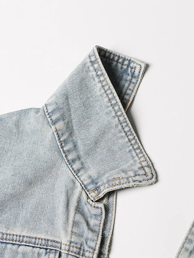 Asymmetrical Denim Jacket