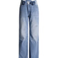 Peek-A-Bling Spliced Flower Denim
