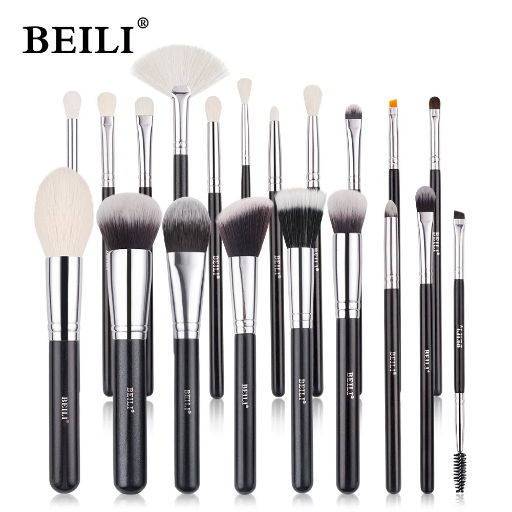 Professional Natural Make Up Brush Set