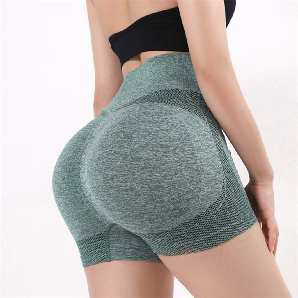 Women High Waist Butt Lifting Yoga Shorts