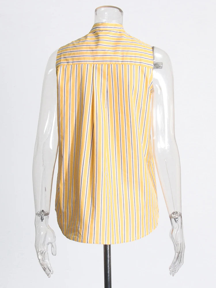 Ellie Striped Halter Shirt