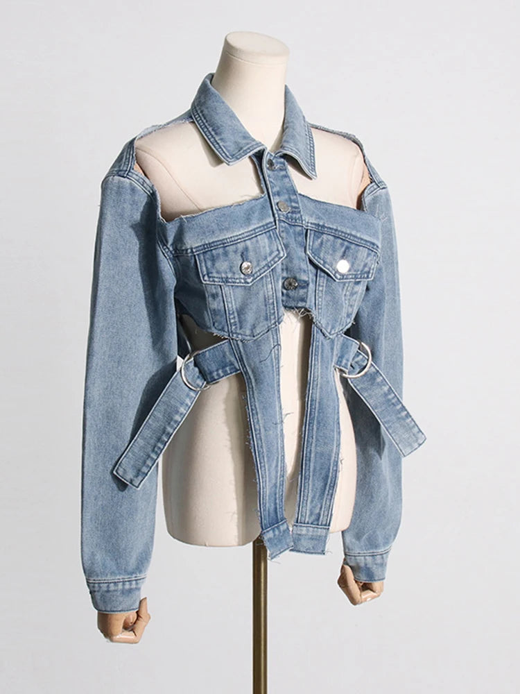 Peek-A-Boo Denim Jacket