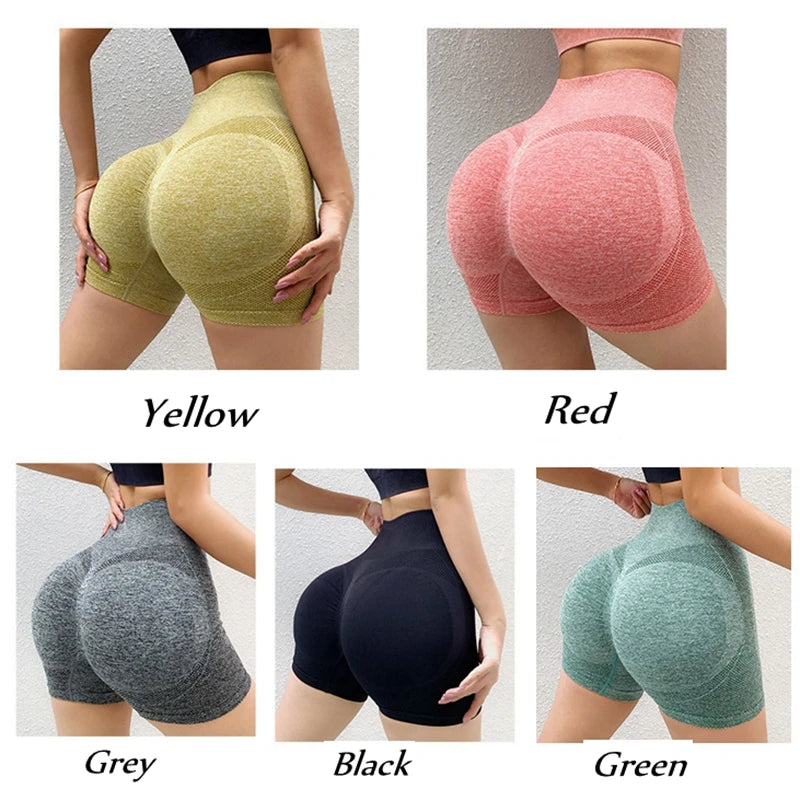 Women High Waist Butt Lifting Yoga Shorts