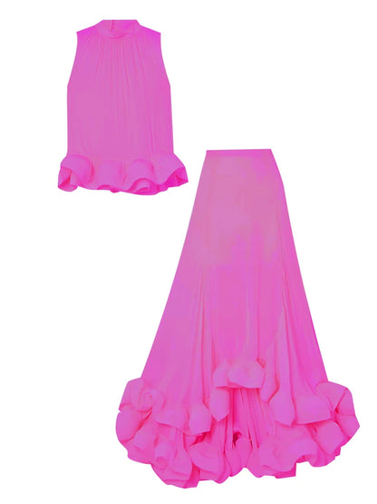 Flauna Ruffle Skirts Summer Set
