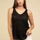 V Neck Sleeveless Cami Top