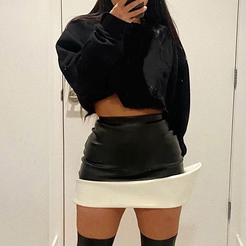 Prisca Vegan Leather Skirt